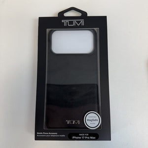 TUMI LEATHER PHONE CASE IPHONE 17 PRO MAX CASE BLACK NEW IN BOX