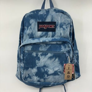 JanSport Right Pack Expressions Backpack – Main Compartment, 15-inch Padded Laptop Compartment, Side Water Bottle Pocket, Utility Pocket with Zippered Rain Flap, Denim Wash Blue