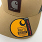 Carhartt Men's Rugged Flex Twill Mesh-Back Logo Patch Cap, Dark Khaki, One Size