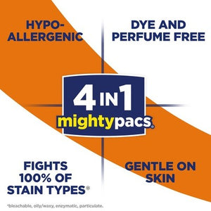 All Mighty Pacs Laundry Detergent, Free Clear Pouch, 16 Count (10072613739827)