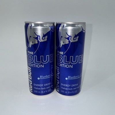 Blueberry Red Bull - "Blue Edition" 8.4oz - 2pk *RARE/DISCONTINUED* COLLECTIBLE