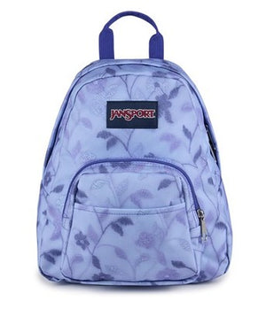 JanSport Half Pint Mini Backpack, 10.2 L - Durable Mini Bag Purse with Adjustable Shoulder Straps, Single Main Compartment, Zippered Stash Pocket, Lines & Vines