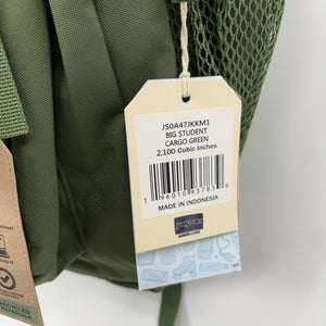 JanSport Laptop Backpack - Computer Bag with 2 Compartments, Ergonomic Shoulder Straps, 15” Laptop Sleeve, Haul Handle - Cargo Green