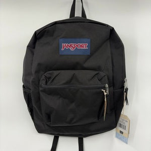 JanSport Cross Town Backpack 17" x 12.5" x 6" - Simple Bag for Everyone with 1 Main Compartment, Front Utility Pocket - Premium Class Accessories - Black