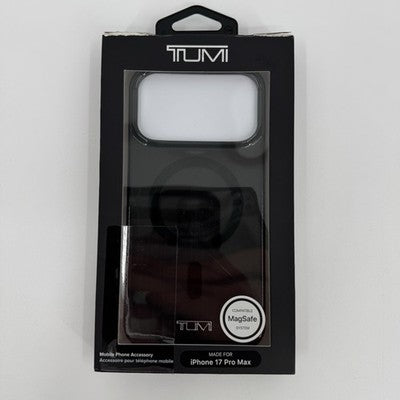 Tumi iPhone 17 Pro Max Case Black MagSafe Slim Sleek Design TUOHMP17XHSLISK NEW
