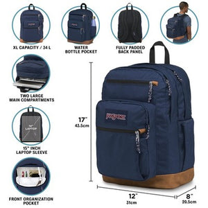JanSport Cool Backpack, with 15-inch Laptop Sleeve - Large Computer Bag Rucksack with 2 Compartments, Ergonomic Straps, Misty Rose