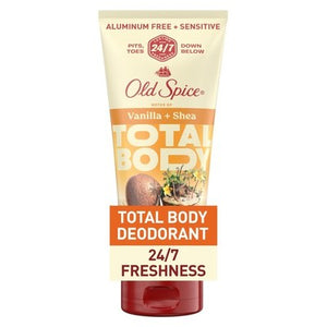 Old Spice Whole Body Deodorant Cream for Men, Vanilla & Shea Scent, 3.0 oz