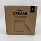 NINJA CREAMI 4 PACK (4) PINTS WITH STORAGE LIDS IN AQUA,LIME,PINK & GRAY