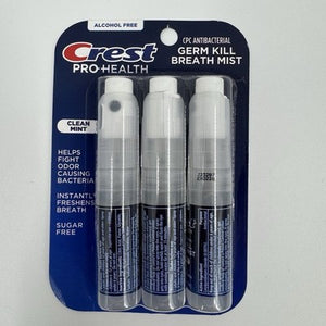 Crest ProHealth Germ Kill Breath Mist Clean Mint Spray 5 packs 15 Total Exp 2028