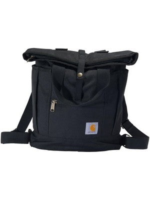 Carhartt Convertible Backpack Tote, Durable Tote Bag with Adjustable Backpack Straps and Laptop Sleeve, Black