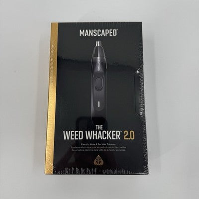 MANSCAPED® The Weed Whacker® 2.0 Electric Nose & Ear Hair Trimmer – 7,000 RPM Precision Tool with Rechargeable Battery, Wet/Dry, Easy to Clean, Improved Stainless Steel Replaceable Blade