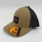 Carhartt Men's Rugged Flex Twill Mesh-Back Logo Patch Cap, Dark Khaki, One Size