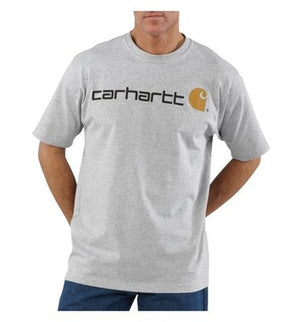 Carhartt Men's Dearborn Loose Logo T-Shirt, Heather Grey, XX-Large