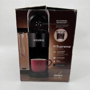 Keurig K-Supreme Single Serve Coffee Maker Black New Multistream (READ) — Like New