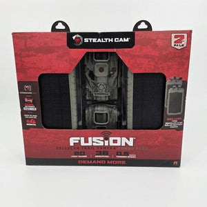 Stealth Cam Fusion 36MP Infrared Trail Camera And Solar Panel 2 Pack