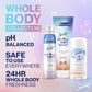Secret Whole Body Deodorant Dry Feel Cream + Absorbs Sweat for Women, Completely Clean Scent, Aluminum Free Deodorant, 72 HR Odor Protection, 3.0 oz