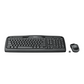 Logitech MK320 Wireless Desktop Keyboard and Mouse Combo — Entertainment Keyboard and Mouse, 2.4GHz Encrypted Wireless Connection, Long Battery Life