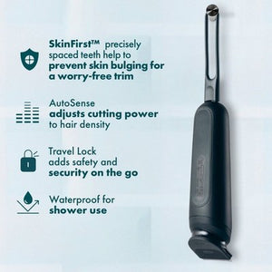 Gillette i7 Intimate Mens Premium Pubic Hair Trimmer, with Intimate Razor, Body Hair Trimmer for Men Grooming Kit
