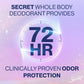 Secret Whole Body Deodorant Dry Feel Cream + Absorbs Sweat for Women, Completely Clean Scent, Aluminum Free Deodorant, 72 HR Odor Protection, 3.0 oz