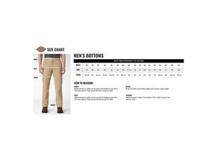 Dickies Mens Flex Work Slim Straight Fit Pants, Black, 30W x 30L US