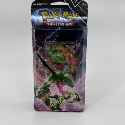 Pokemon TCG Trading Card Game V-Battle Deck Rayquaza V Open Box Sealed READ — Like New