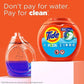 Tide PODS laundry detergent pacs, 3-in-1 Stain Remover, Odor Fighter, Color Protector, 57 Count, HE compatible, Clean Breeze Scent