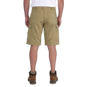 Carhartt Mens Force Relaxed Fit Ripstop Work Cargo Shorts, Dark Khaki, 30 Regular US