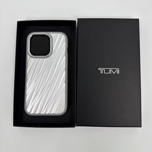NIB Tumi 19 Degree ALUMINUM Apple iPhone 15 Pro Case - SILVER MSRP $175