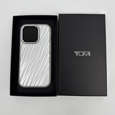 NIB Tumi 19 Degree ALUMINUM Apple iPhone 15 Pro Case - SILVER MSRP $175