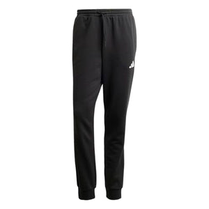 Adidas Mens Essentials Feel Cozy Fleece Sportswear Pants, Black/White, Small