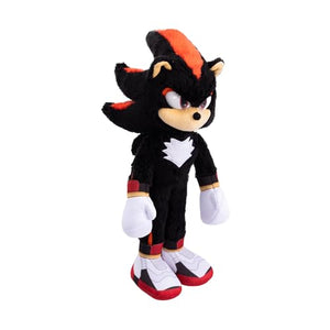 Sonic 3 The Hedgehog Deluxe Shadow Plush Toy - 33cm - Officially Licensed Sega Plush Figure - Realistic Details - Sparkling Eyes - Collectible - Ages 3+