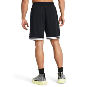 Under Armour Men's Perimeter Basketball Shorts, (001) Black / / White, Small