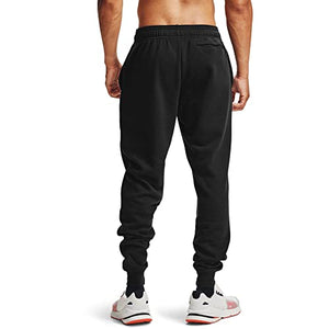 Under Armour mens Rival Fleece Joggers , Black (001)/Onyx White , 4X-Large