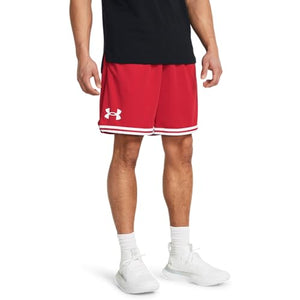 Under Armour Men's Perimeter Basketball Shorts, (600) Red / / White, Small