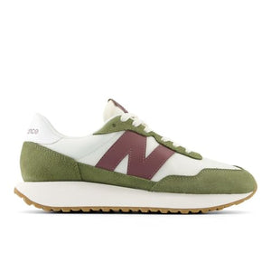 New Balance Women's 237 V1 Sneaker, Dark Olivine/Sea Salt/Licorice, 10