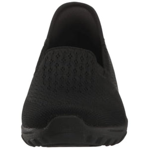 SKECHERS Women's Reggae Fest 2.0-Guiding Light Slip-INS Loafer, Black, 6 Wide