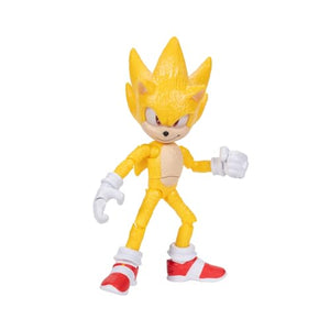Sonic The Hedgehog 3 Movie Action Figures - 5-Inch Super Sonic The Hedgehog Collector Toy Figure, Highly Articulated for Boys & Girls - Officially Licensed 3 Movie Product