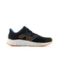 New Balance KIds Arishi Fresh Foam v4 Sneaker, BLACK/BLUE AGATE/BLAZE ORANGE, 5 M Big Kid (8-12 Years)