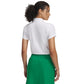 Under Armour Womens Active Short Sleeve Polo, (100) White / / Halo Gray, Small