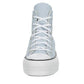 Converse Unisex Chuck Taylor All Star High Top Canvas Platform Sneaker - Lace up Closure Style - Cloudy Daze/White/Black Sz 9.5