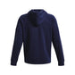 Under Armour Men's Rival Fleece Hoodie, (410) Midnight Navy / / White, Small