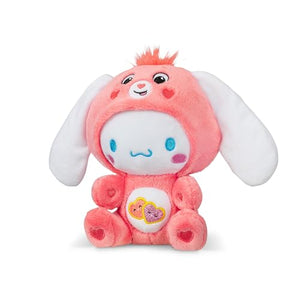 Cinnamoroll Dressed As Love-a-Lot Bear 8" Fun-Size Plush, Pink - Soft, Huggable Bestie! – Good for Girls and Boys, Employees, Collectors, Ages 4+
