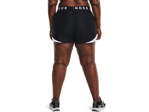 Under Armour Womens Play Up 3.0 Shorts, Black (002)/White, 3X