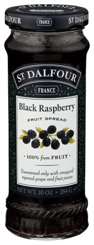 St. Dalfour All Natural Fruit Spread Black Raspberry -- 10 oz - 2 pc
