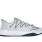 Skechers Men's Viper Court Rally Pickleball Sneaker, Grey/Navy, 10