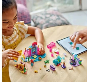 LEGO Disney Princess Ariel’s Crystal Cavern, Buildable Disney Toy Playset for Kids, Ariel Princess Mermaid Mini Doll and Fish Figure, Treasure Chest, Gift for Girls and Boys Ages 4 and Up, 43254