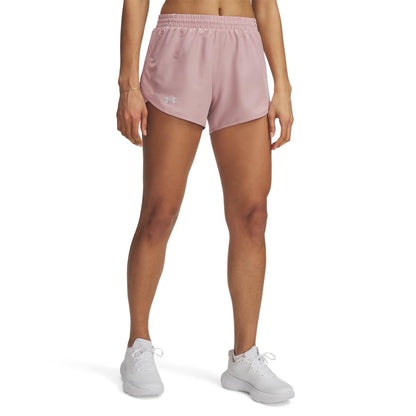 Under Armour Women's Fly by Shorts, (673) Tourmaline Pink/Tourmaline Pink/Reflective, Small