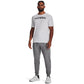 Under Armour Men's Rival Fleece Joggers, (025) Castlerock Light Heather / / White, 4X-Large