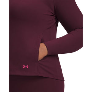 Under Armour Women's Motion Jacket, (600) Dark Maroon / / Fuchsia Dusk, 1X