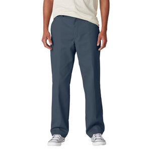 Dickies Men's Skateboarding Regular Fit Twill Pants, Airforce Blue, 26W x 32L